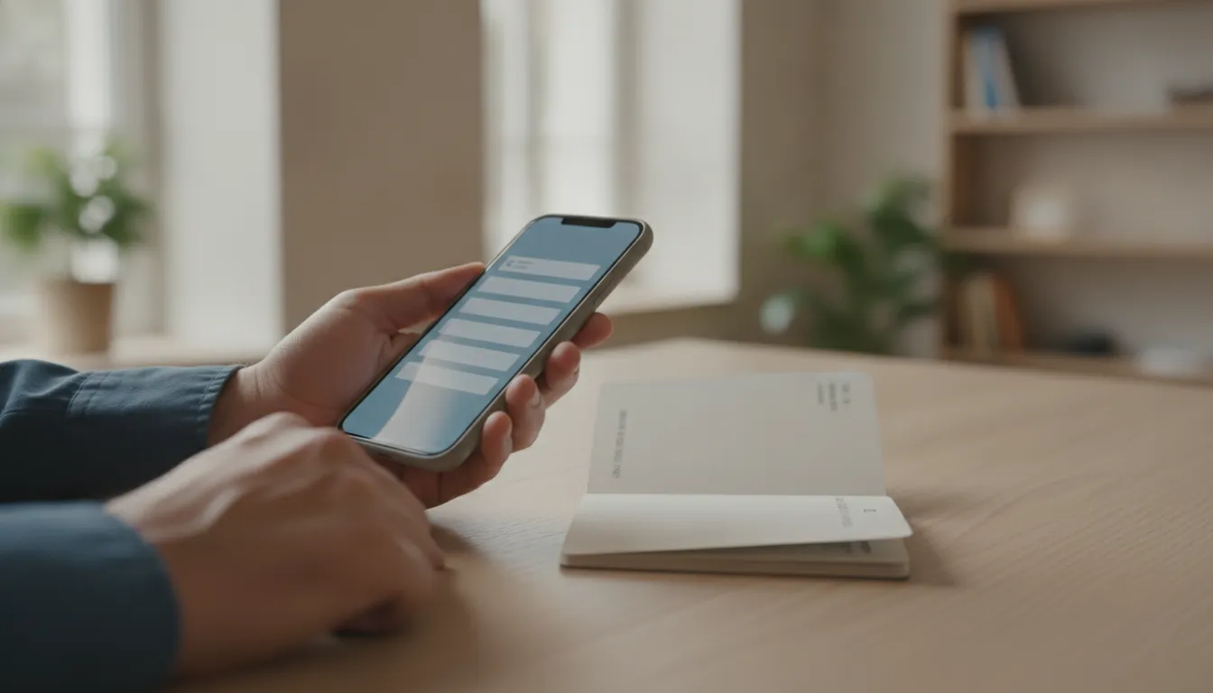 Screenshot of WeChat Pay account verification process on a smartphone with a passport nearby